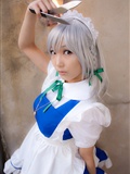 cosplay美女套图 c77 Sakuya Izayoi　白丝假发扮相(1)(103)